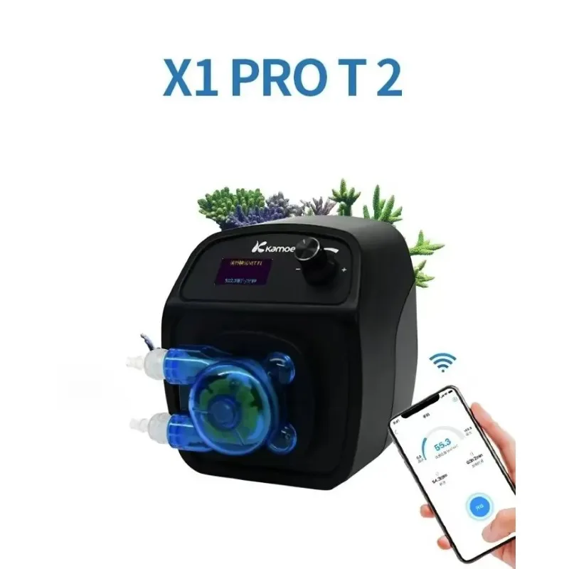 Kamoer X1 PRO T2 Aquarium Dosing Pump – Calcium Anti-Peristaltic Titration Tool with WIFI Control for iOS & Android Devices