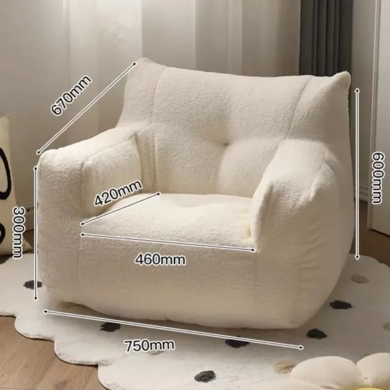 Dopamine Color Solid Color Simple Earless Adult And Children's Sofa Reading Corner Lazy Sofa Chair Mini 2024 Dropshipping