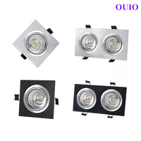 Dimmable Embedded LED Downlight 9W/12W/15W/18W/24W/30W Epistar Chip COB Ceiling Lamp Spot Lights AC85-265V For Home illumination