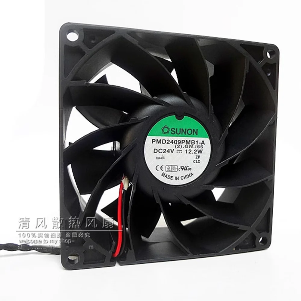 

For SUNON cooling fan 24V PMD2409PMB1-A 92mm wind pressure computing devices with axial fans 92*92*38mm