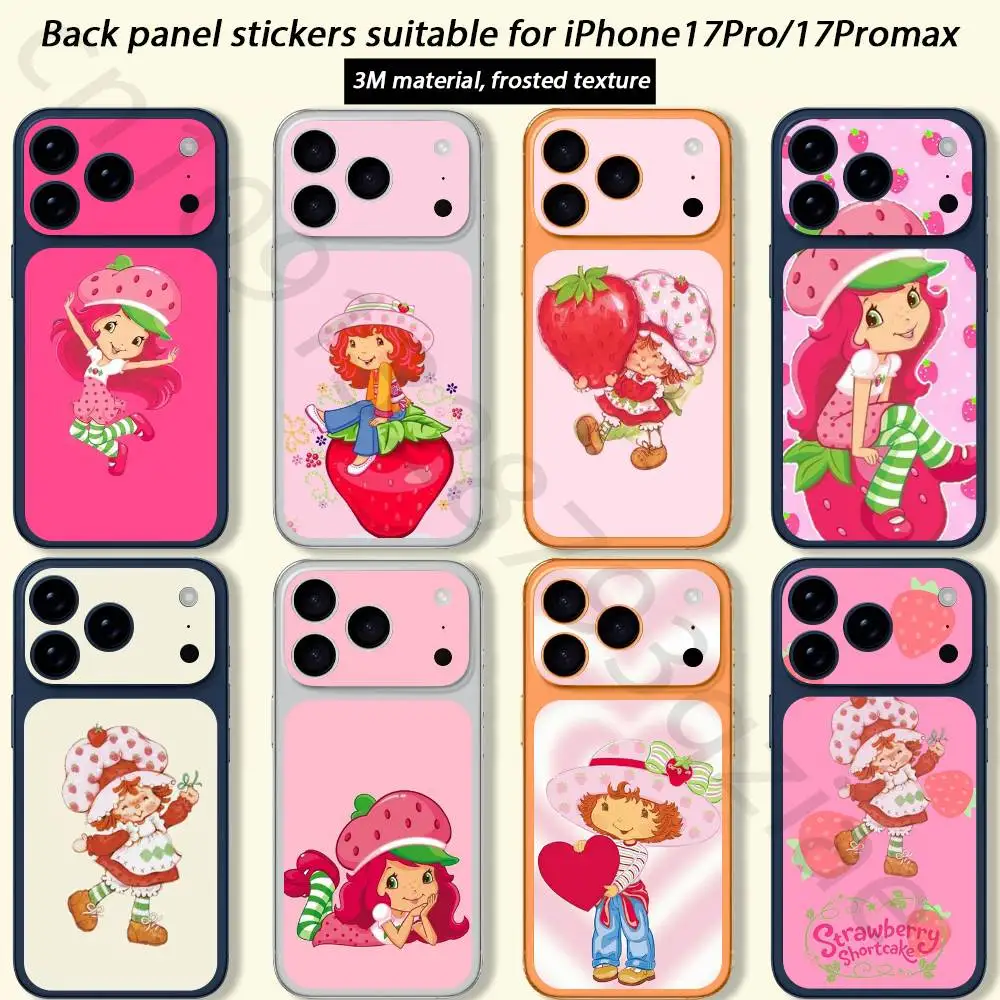 

Strawberry Shortcakes TICKET Decal Skin Wrap for iPhone 17 Pro/Pro max Protective Film for Back, Frame, Camera