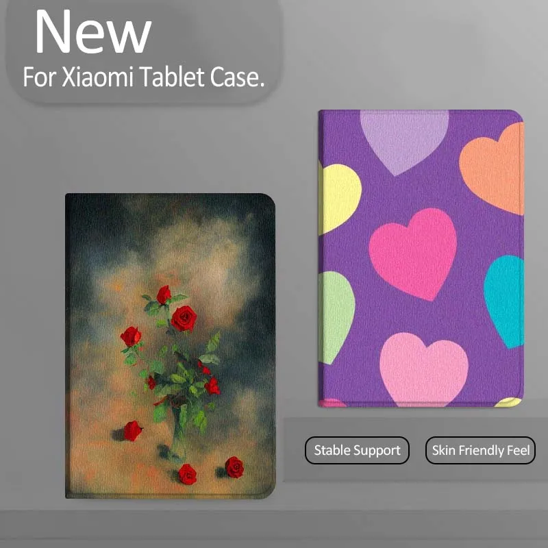 

Colorful Heart Pattern Cartoon Gift Tablet Case For Xiaomi Redmi Mini Pad SE K 2 4 5 6 7 8 2023 2025 11 8.8 11.2 10.1 Pro