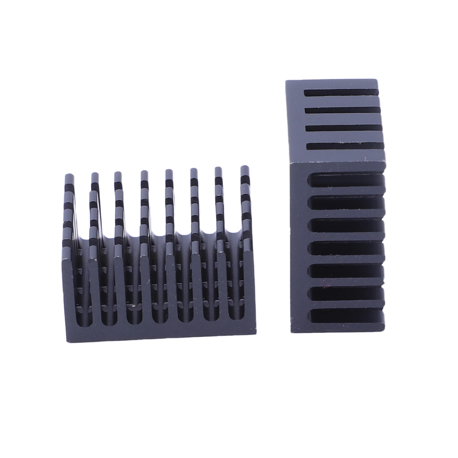 10 Pcs Black Aluminum Cooler Radiator Heat Sink Heatsink 20mm x 20mm x 10mm