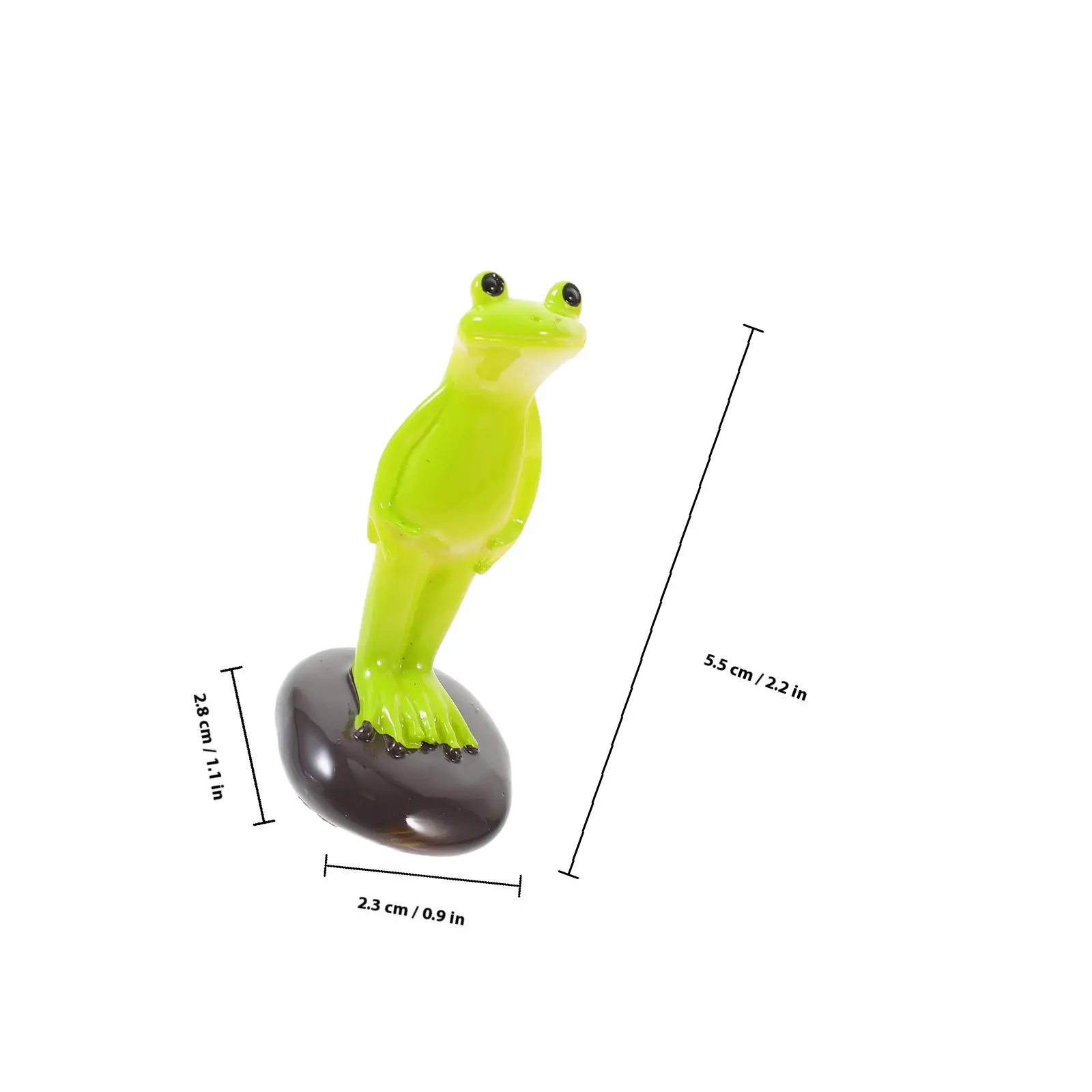 10Pcs Resin Frog Decor Small Animal Figurines for Mini Garden Potted Plants Desktop Decor Fun Home Office Living Space