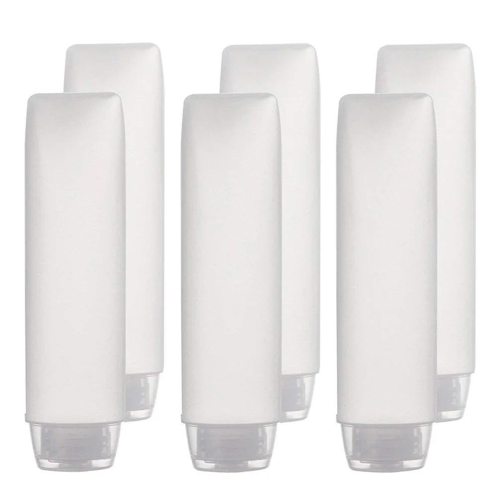 

6pcs Body Emulsion Bottles Storage Bottles Squezee Type Containers Gel Holder 50ml Dispensers