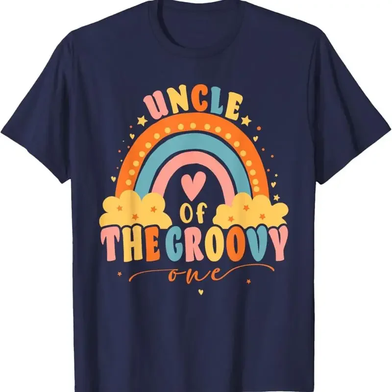 Uncle Of Groovy One Matching Family First Birthday Party T Shirt