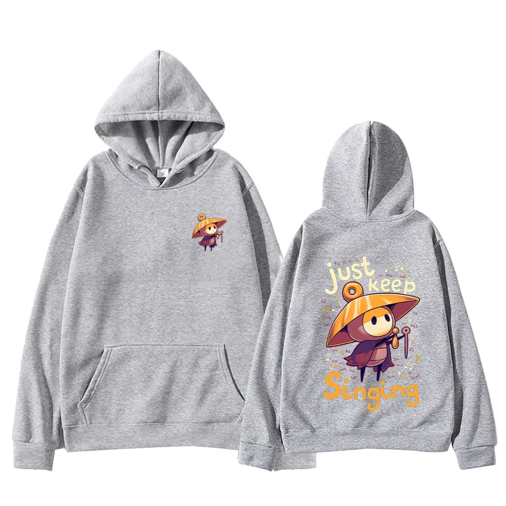 هولو نايت شيرما سونغ للجنسين هوديس الجوف فارس Silksong بلوزات الساخن لعبة المحملة القطن مضحك البلوز كم طويل هودي #5