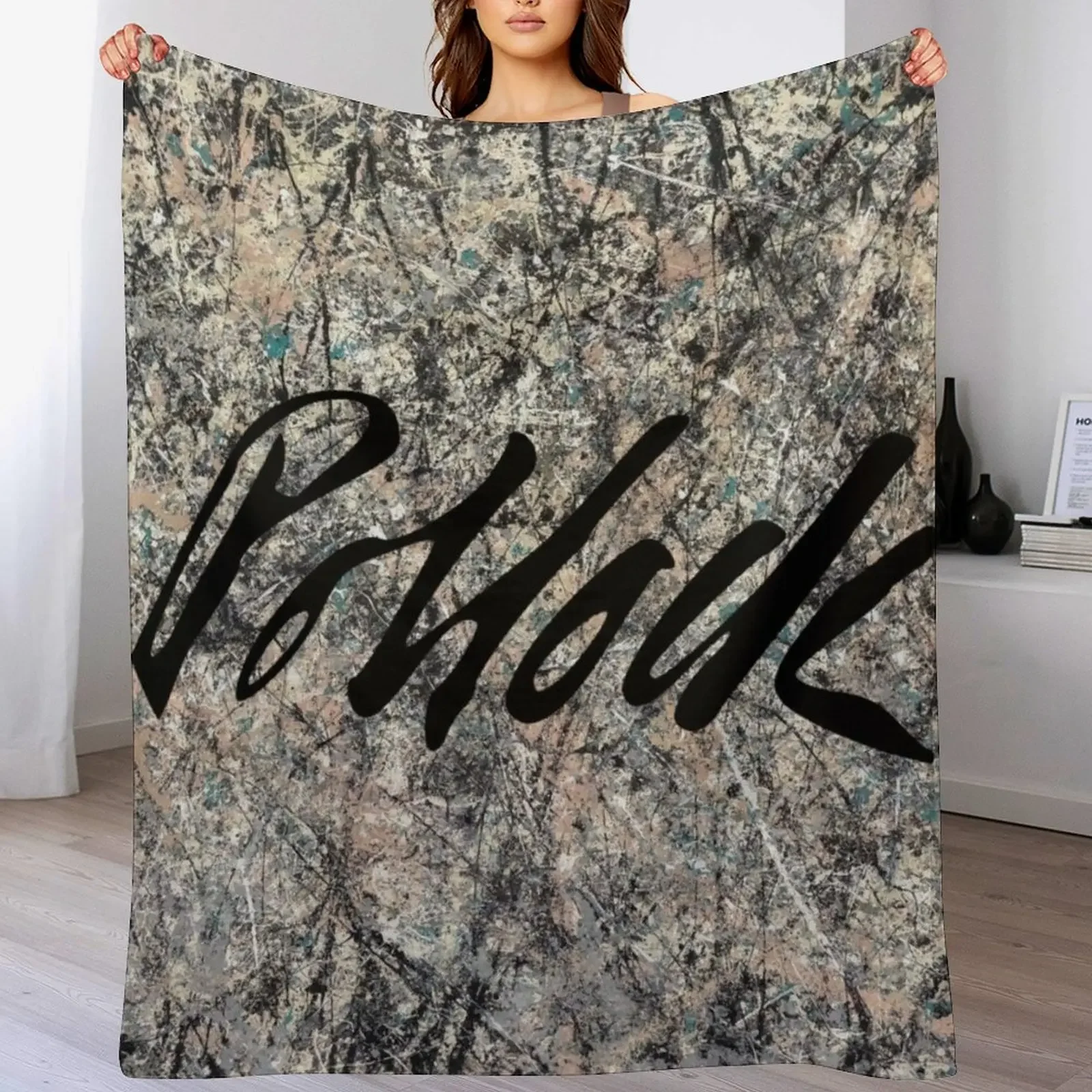 Jackson Pollock signature Throw Blanket Weighted Summer Beddings Blankets