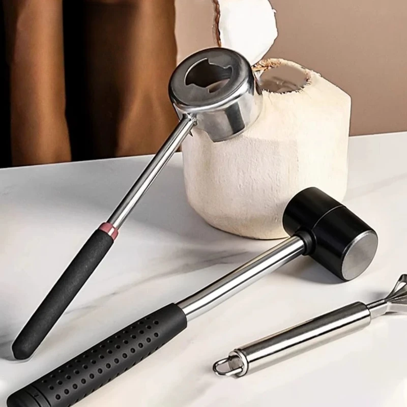 

LMM stainless steel coconut opener household kitchen tool coconut opener artifact