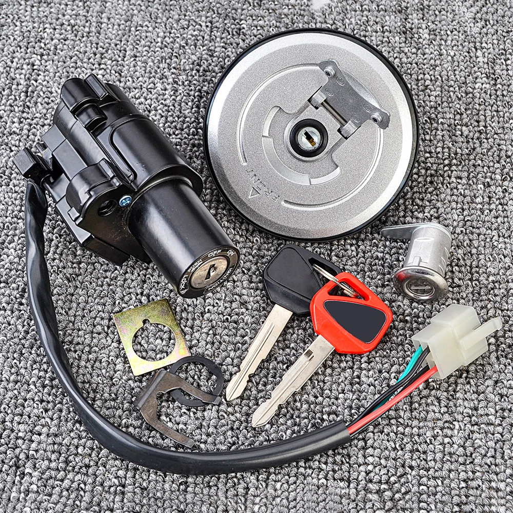 

Fuel Gas Cap Ignition Switch Seat Lock with Key Kit For Honda CB600F CB600F2Y Hornet S 600 2000-2002 35010-MBZ-D01