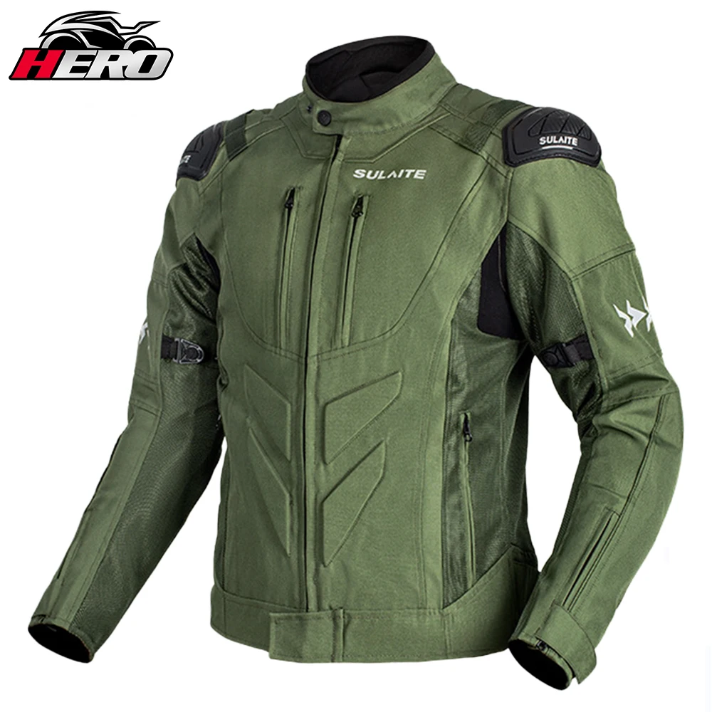 Motorrad jacke Männer 4 Saison reflektierende leichte Mesh Radfahren atmungsaktive Moto Jacke Protector Motocross Anzug ce Schutz