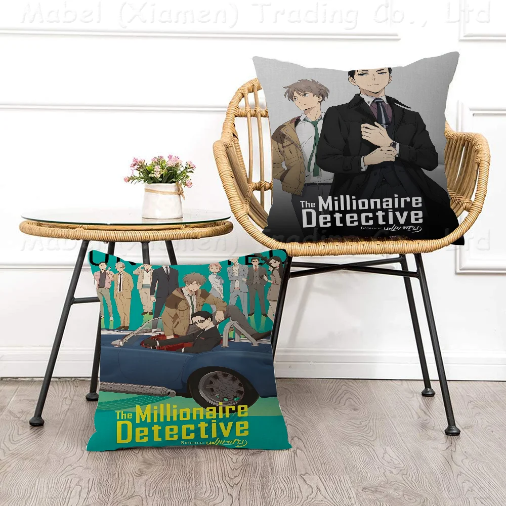 The Millionaire Detective Pillow Anime Pillow Sofa Bed Head Pillow Cover Cushion Cover 45x45 Cm Fashion