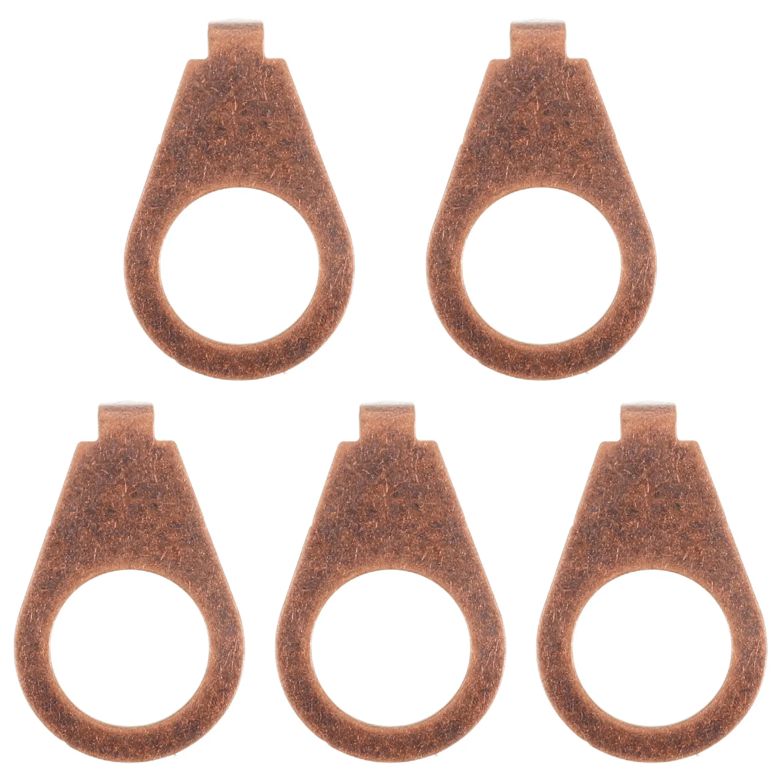 Guitar Knob Indicator Plates 5 Pack Vintage Metal Pointers 9 Point 7mm Hole Volume Tone Potentiometers