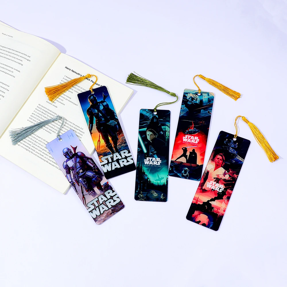 Star Wars Acrylic Bookmark The Mandalorian Movie Fan Collection Merch Stuff Anime Lover Book Accessory School Supplies