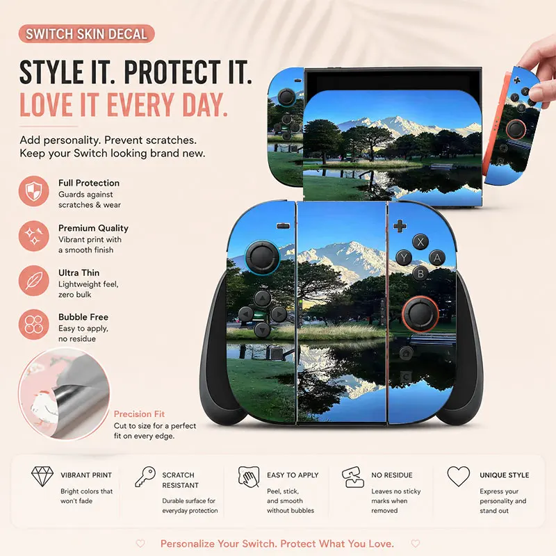 Creative pattern SWITCH game console protective film, with natural touch and comfortable feel, featuring personalized designs