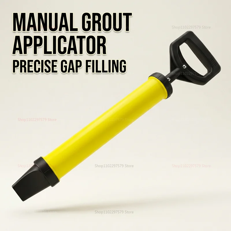 Heavy Duty Caulking Gun Mortar Grouting Applicator Tool with 4 Nozzles for Brick Masonry Cement Lime Pointing Construction