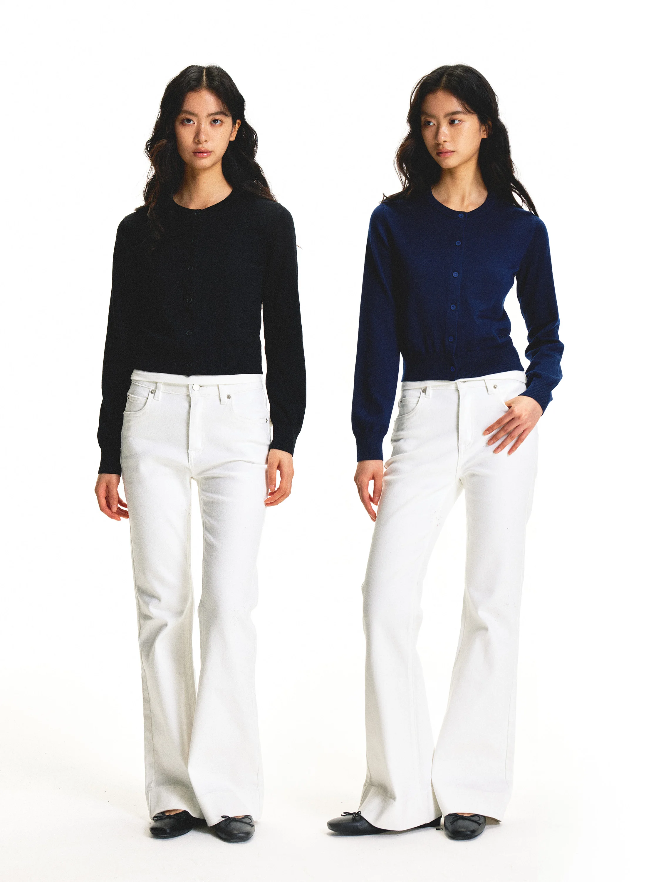 

UnderStr Women's ort Knitted Open Cardigan round Ne Basic Slim Fit Spring Casual Sle Long Sve Polyester Blend