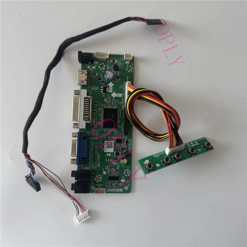 

M.NT68676 Controller board kit HDMI-compatible DVI VGA for HT140WXB LP140WH1 LP140WH1-TLC6 1366X768 14" LED Screen monitor DIY