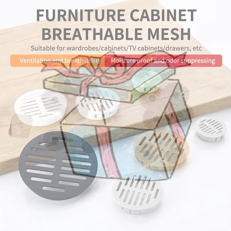 

【CCA】10 PCS Rectangular Breathable Mesh Plastic 35/50mm Ventilation Grille Cabinet Wardrobe Air Vent Wardrobes