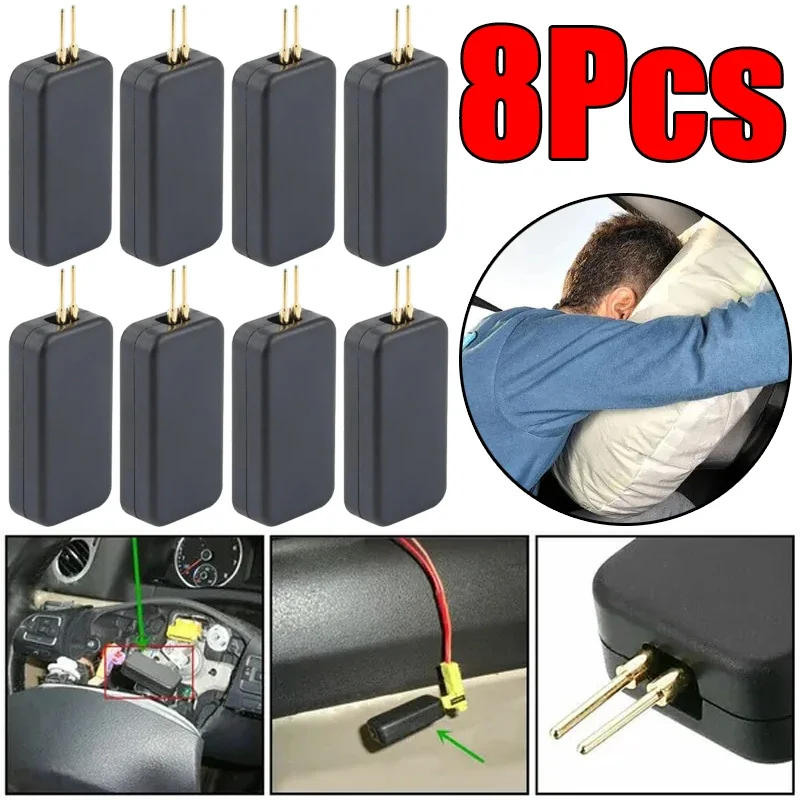 1/4/8Pcs Universal Car SRS Airbag Simulator Fault Finding Car Air Bag Scan Resistance Diagnostic Tools Car Safety Accessories