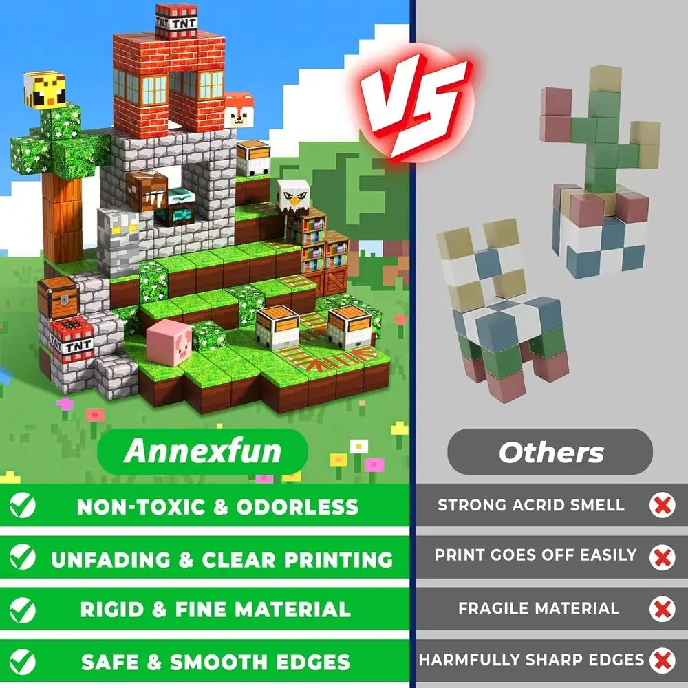 200 Piece Magnetic Building Set - Educational STEM Toys for Kids, Montessori-Inspired Sensory Play for Ages 3+, Perfect Gift for