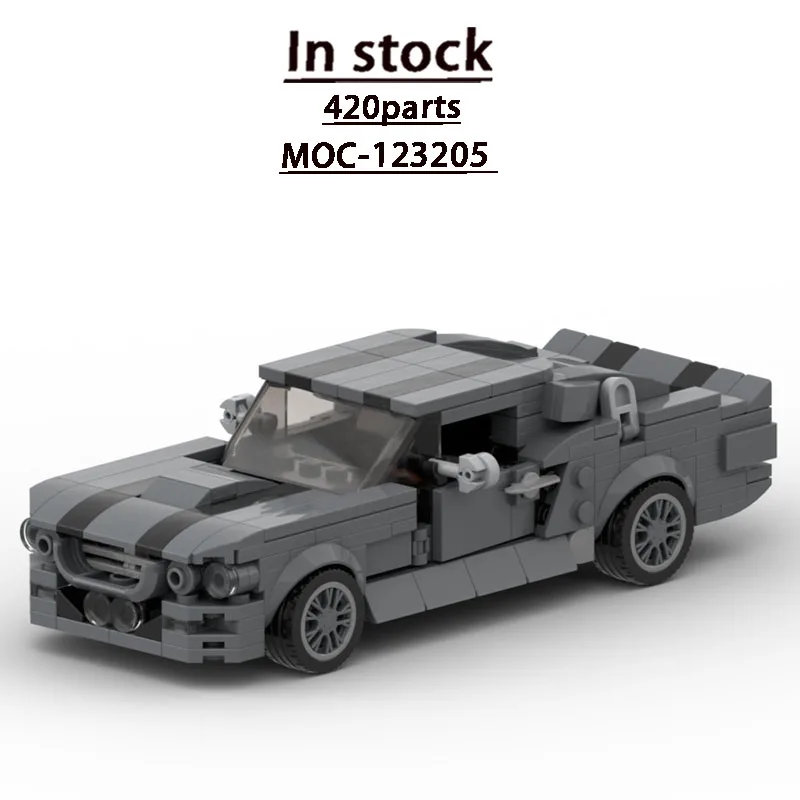 

MOC-123205 Новая модель гоночного суперкара City Sports Iconic Supercar, конструктор из 420 деталей, подарок для мальчиков на день рождения или Рождество