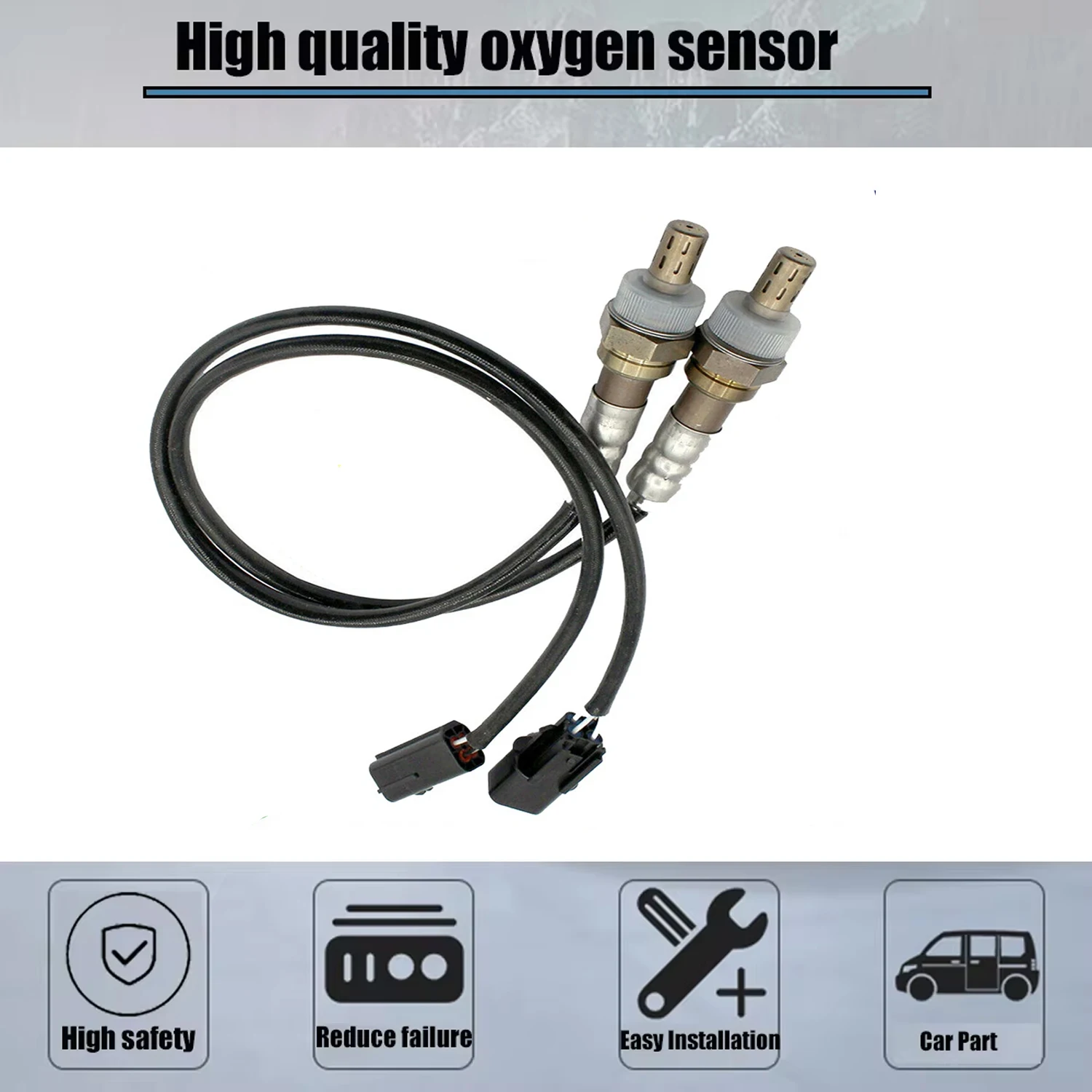 2 ชิ้นด้านหน้าด้านหลังออกซิเจน O2 Sensor สําหรับ 2006 2007 2008 Chevrolet Aveo Aveo5 Pontiac Wave Suzuki Swift + 2006 2007 Pontiac Wave5 1.6L