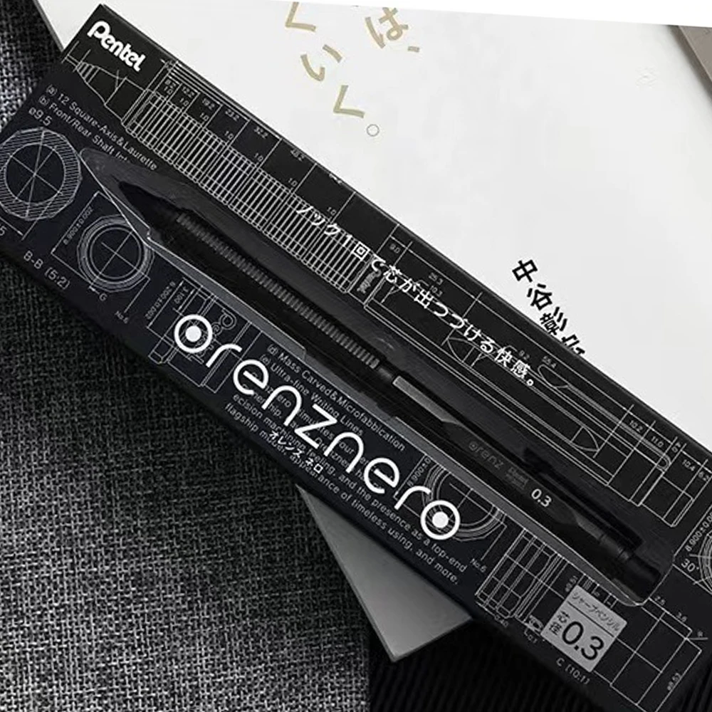 

1 шт. Японский механический карандаш Pentel PP3005-A с низким центром тяжести, 0.2/0.3/0.5 мм, автоматическая подача грифеля, канцелярские товары