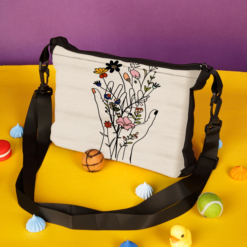 Bolsa transversal com bordado  - Embroidery Design Patterns Flowers avaliação e preço