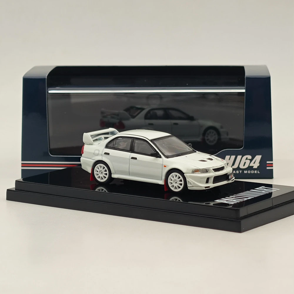 Hobby Japan 1/64 Lancer RS Evolution VI Monte Carlo Edition Scortia White HJ643033BW Diecast Model Car Limited Collection