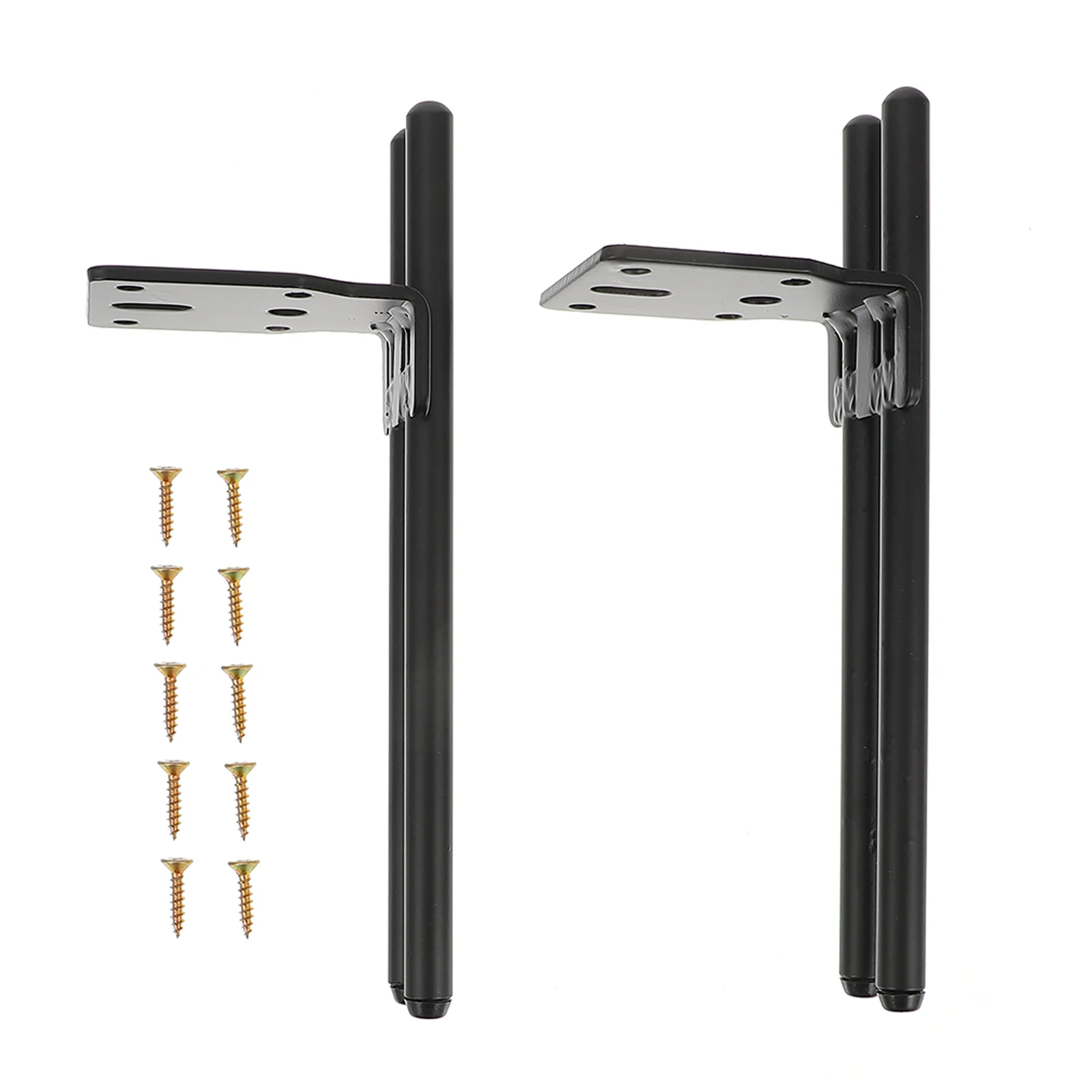 

2 Sets Furniture Legs Black 5cm Height Durable Strong Home Decor Accessories Iron Cabinet Feet Iron Furniture Legs Support