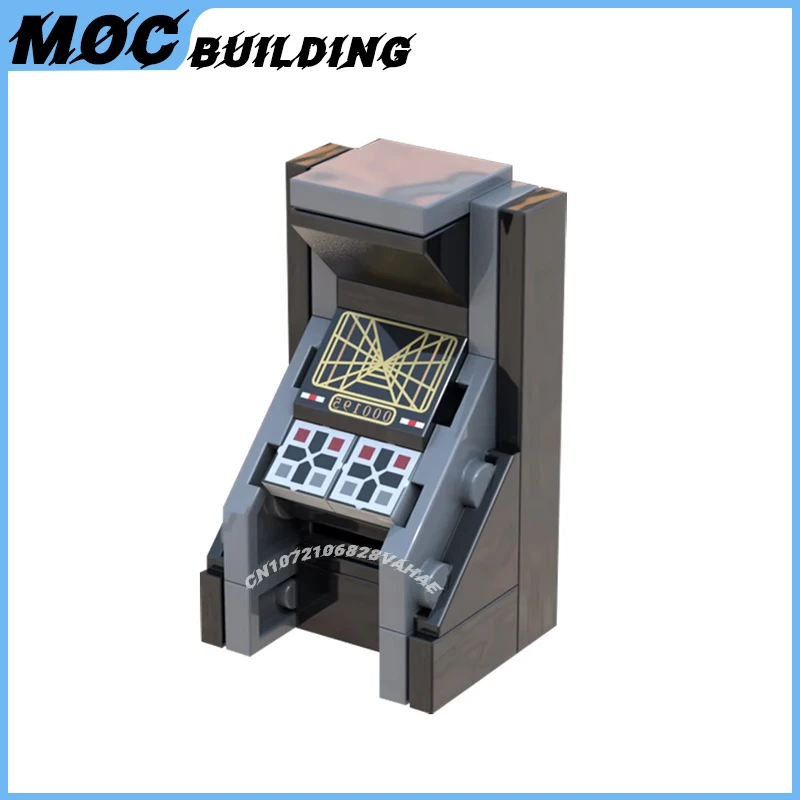 MOC Space Movie Series Scene Arcade Machine Game Model Building Blocks DIY Assembly Bricks Collection Display Toys Creative Gift