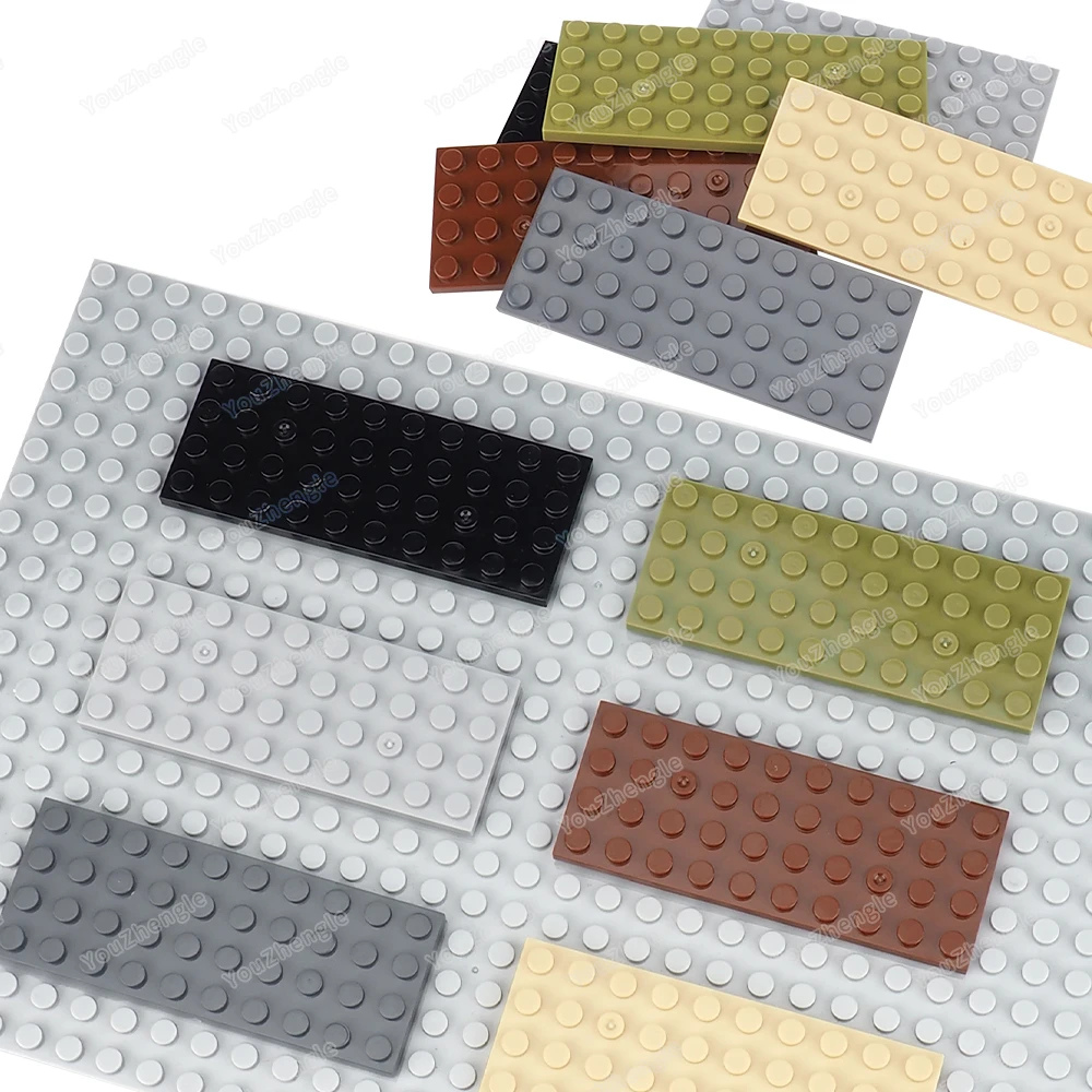 3030 Building Block Base Plate 4x10 Parts Assembly MOC Figures WW2 Street Scene Mecha Gear Scene Match Model Parts Gifts DIY Toy