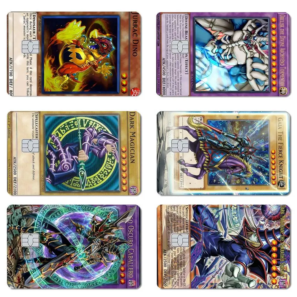 YuGiOh Kreditkarten-Skin-Aufkleber für Bankkarten, Bus- und Metro-Karten, wasserfest, Geschenk für Frauen