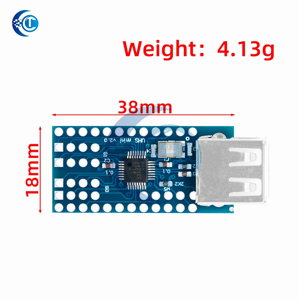MAX3421E 2.0 ADK Mini-USB-Hostmodul: Unterstützt Google Android ADK, SLR-Entwicklung – USB-HUB, 3,3 V, kompatibel mit Arduino