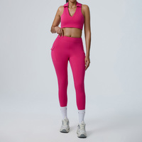 JUREN 2PCS Yoga Set Women Tracksuit Sportswear Gym Workout Clothing Athletic Wear Fitness Bra High Waist Leggings Push Up Suit