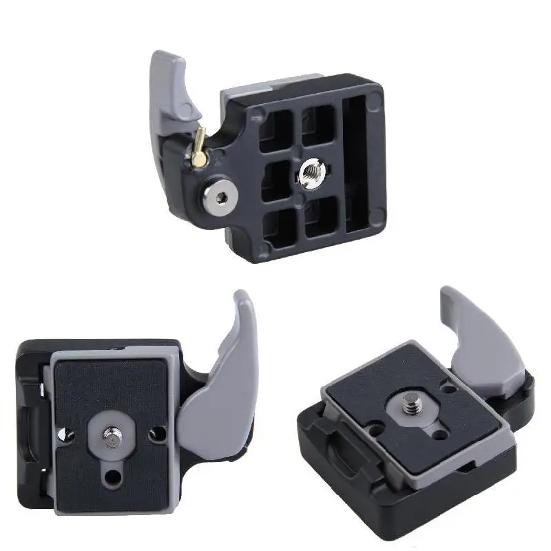 Black Camera 323 Quick Release Adapter With Manfrotto 200PL-14 Compat Plate