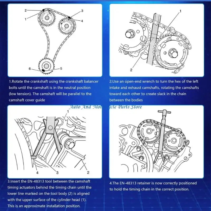 P9FD EN-48313-1 Ergonomic Engine Timing Chain Tool Designed For 3.6L Motor Repairs