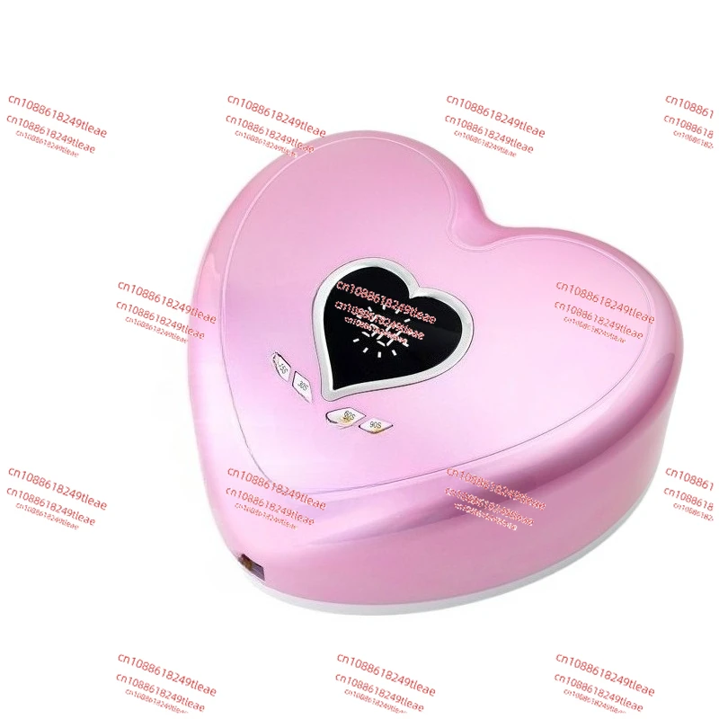 

High Power 96W RED Light LED Nail Lamp Heart Shape Gel UV Lamp Manicure Nail Polish Dryer Machine for Fast Drying All Gel Polish