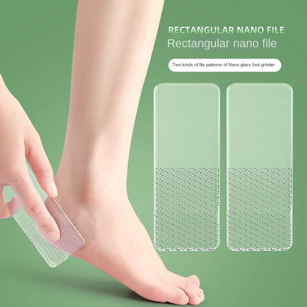 Callus Dead Skin Remover Nano Glass Pedicure Tool Foot Care Tools Pedicure Rasps Nano Glass Foot File Foot Heel File Square