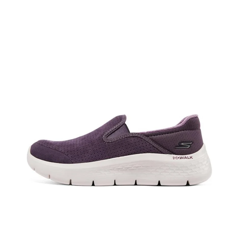 Skechers Go Walk Fle Fabric Cushioning Abrasion Resistant Cushioning, Wear Resistant Low top Casual Shoes Women's 124953-PLUM