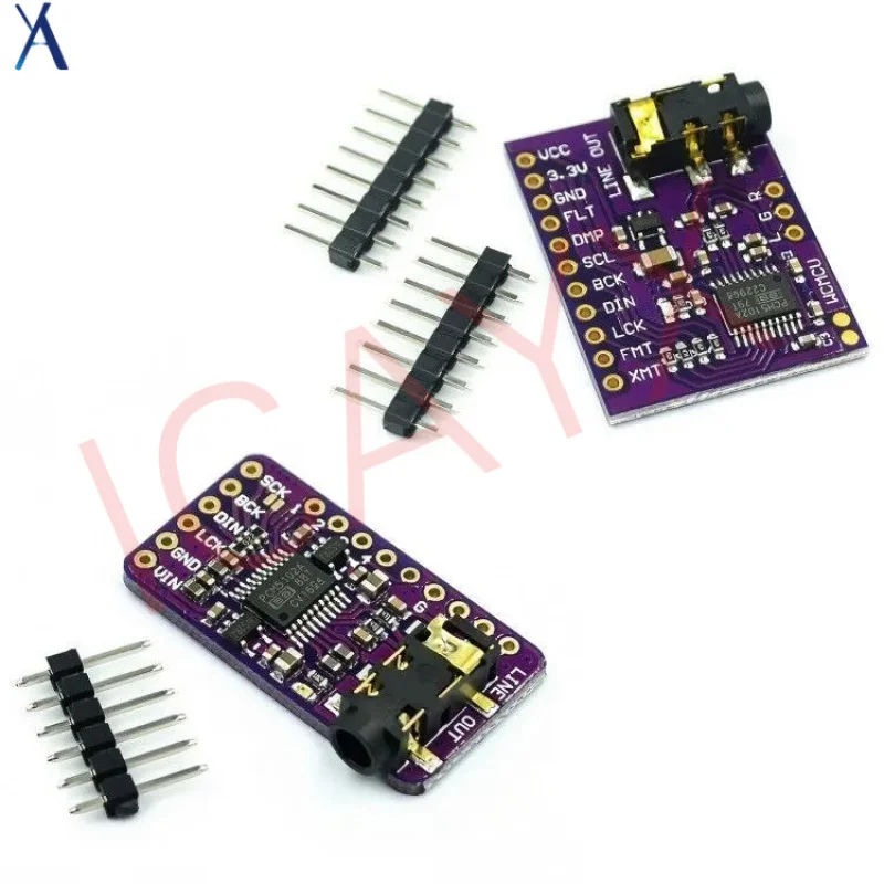 

PCM5102 PCM5102A DAC Sound Card Board pHAT 3.5mm Stereo Jack 24 Bits Digital Audio Module for for Raspberry Pi Beyond