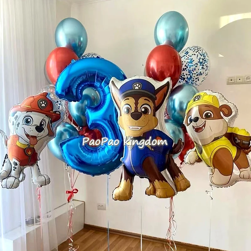 PAW Patrol Ballons Latexballons Zahlenbälle PAW Patrol Kindergeburtstag Babyparty Party Dekoration Geschenkspielzeug