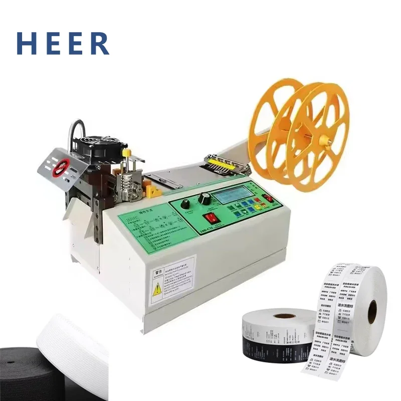 Automatic Cold And Hot Knife Slant Angle Tape Cutting Machine For Leather Strap Belt Ribbon Cutter