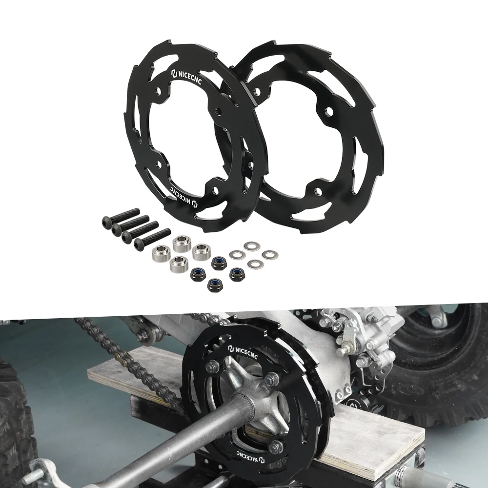 

2 Pcs YFZ450R ATV Sprocket Chain Guard Protector for Yamaha YFZ 450R YFZ450 R 2009-2023 2021 2010 Thickened Aluminum Accessories