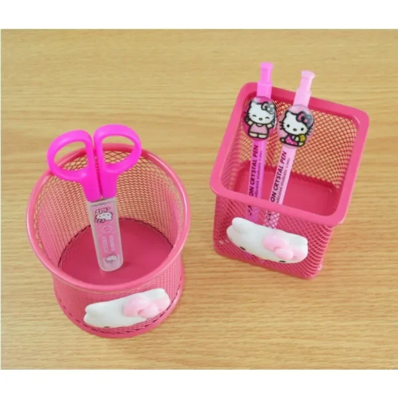 Doraemon Bleistift halter Metall Stift halter Mädchen Junge Desktop-Stift halter Clips Box Schul büro Kinder Briefpapier Make-up Pinsel Lagerung