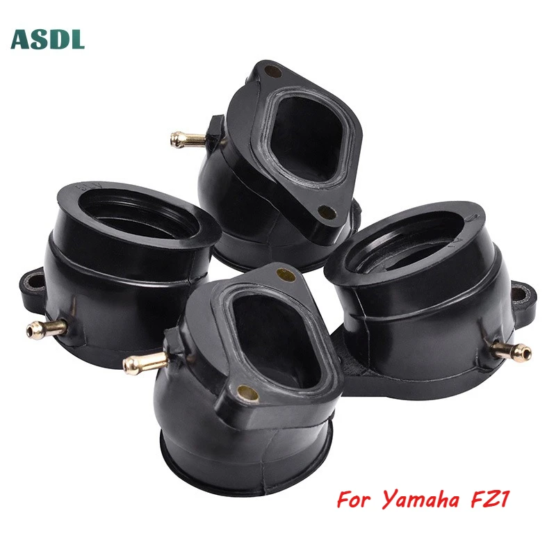 

1000cc 4Pcs Motorcycle Carburetor Interface Adapter Intake Manifold For Yamaha FZS1000 FZS 1000 FZ1 Fazer 1000 5LV