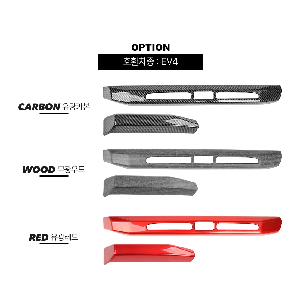 

Auto Sale For Kia EV4 2025 2026 LHD Carbon Fiber Dashboard Middle Air Conditioner Vent Cover Trim Accessories