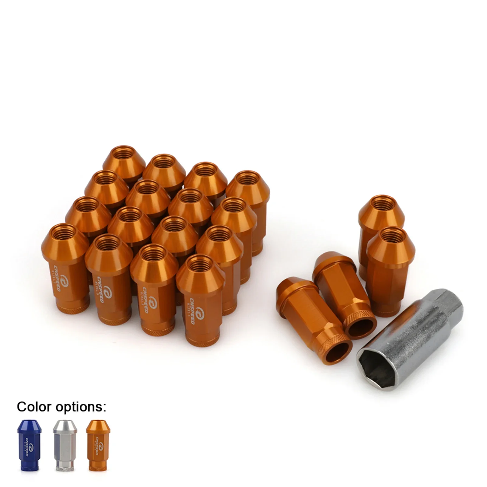 

Противоугонные стопорные гайки для колес M12X1,5 HEX 19 мм Гоночный автомобиль 20 шт. Колесные гайки + 1 ключ безопасности 7075-T6 Алюминиевая модификация автомобиля