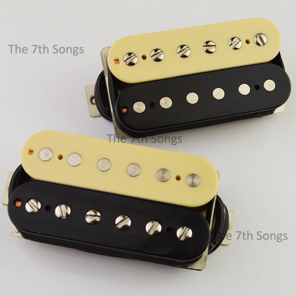 APH2 Humbucker Alnico II Magnet Neck Bridge Pickup 50mm spacing Zebra 4 conductor wire Medium Leg Frame Electric Guitar LP